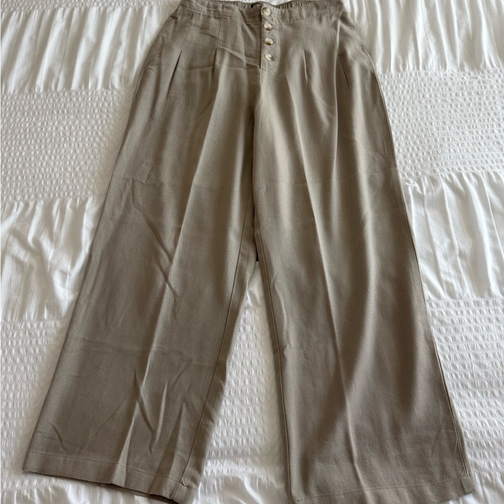 Rewash Tan Wide Leg Pants - Picture 3 of 8
